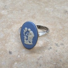 Wedgwood blue jasperware for sale  BIDEFORD