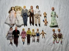 Casa de bonecas vintage 17+ bonecas família mãe pai menino menina bebê noiva brinquedos em miniatura comprar usado  Enviando para Brazil