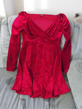 Damenkleid samtrot shein gebraucht kaufen Damenkleid samtrot shein gebraucht kaufen  Bad Bentheim