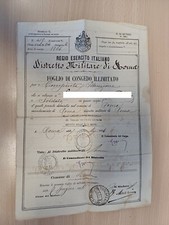 Foglio congedo militare usato  Casandrino