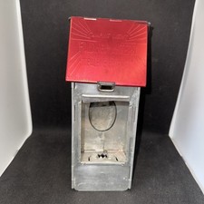 Usado, Lanterna dobrável vintage equipamento alpino superior alumínio luz de acampamento janelas de mica comprar usado  Enviando para Brazil