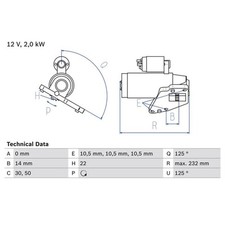 Bosch anlasser chrysler gebraucht kaufen  Idar-Oberstein