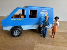 Usado, Conjunto de carro unidade de TV móvel vintage Adventure People Fisher Price 309 de 1977. comprar usado  Enviando para Brazil