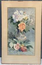 Tableau ancien aquarelle d'occasion  Paris IX