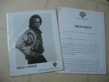 MILES DAVIS 1989 "AMANDLA" WB RÁDIO/KIT DE IMPRENSA PROMOCIONAL com FOTO 'MONTADA' QUASE PERFEITO+ comprar usado  Enviando para Brazil