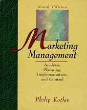 BY PHILLIP KOTLER - MARKETING MANAGEMENT: ANALYSIS, - Hardcover comprar usado  Enviando para Brazil