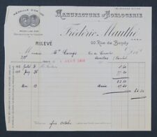 Facture manufacture horlogerie d'occasion  Nantes-
