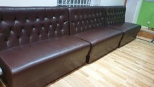 Brown sofa booth for sale  HUDDERSFIELD