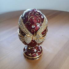 Red bowed enamel for sale  Shipping to Ireland