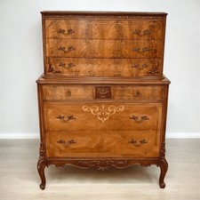 Inlaid burl walnut for sale  LONDON