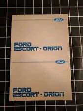 ford escort handbook for sale  BENFLEET