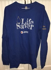 Camiseta Manga Longa Azul Cruz Vermelha Americana “Life Saver” Tamanho XL comprar usado  Enviando para Brazil