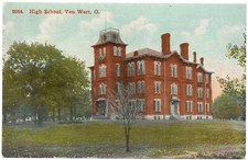 Cartão postal do ensino médio Van Wert Ohio 1907–15 comprar usado  Enviando para Brazil