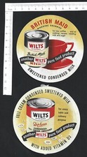 Rótulos antigos (7) leite condensado Wilt's British Maid comprar usado  Enviando para Brazil