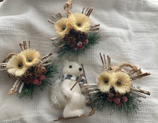 Christmas woodland owls for sale  Talent