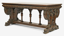 Antique library table for sale  Austin