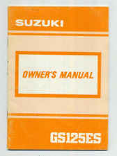 Manual de pilotos para propietarios de fábrica Suzuki GS125ES (91-00) GS 125 ES FB60 segunda mano  Embacar hacia Argentina