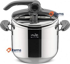 Usado, Pote de pressão Lagostina 7 litros 18/10 panela de gás de aço inoxidável comprar usado  Enviando para Brazil
