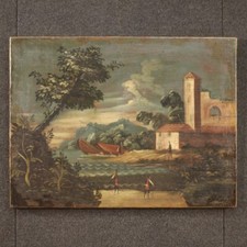 Tableau huile sur usato  Italia