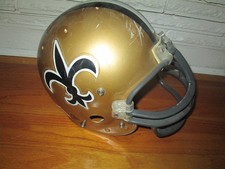 Capacete de futebol americano New Orleans Saints vintage década de 1980 Ridell uso pesado usado em jogos? ? Grande comprar usado Capacete de futebol americano New Orleans Saints vintage década de 1980 Ridell uso pesado usado em jogos? ? Grande comprar usado  Enviando para Brazil
