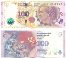 NOTA ARGENTINA 100 PESOS (2016) SUFIXO VANOLI-BOUDOU CA P 358c UNC comprar usado  Enviando para Brazil