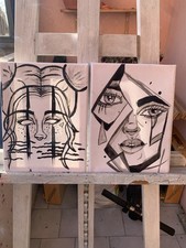 Quadro donna arte usato  Milano