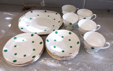 Green polka dot for sale  LEYLAND