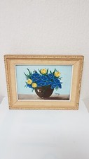 Cadre peinture fleurs d'occasion  Vif