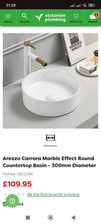 Arezzo carrara marble for sale  BICESTER