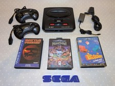 Usado, Sega Mega Drive II Konsole mit 2 Controller 3 Spiele - Getestet & guter Zustand comprar usado  Enviando para Brazil