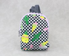 Mochila quadriculada preta e branca American Girl para boneca de 18 pol. bolsa escolar, usado comprar usado  Enviando para Brazil