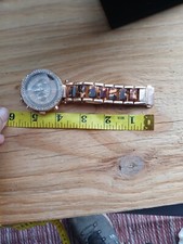 Relógio feminino 38 mm com algarismos romanos tom ouro rosa comprar usado  Enviando para Brazil