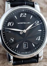 Montblanc Meisterstuck STAR 7189 relógio masculino quartzo aço inoxidável 39mm muito bom estado!!! comprar usado  Enviando para Brazil