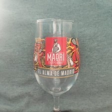 Madri beer glass for sale  LEEDS