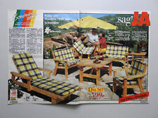 1989 Móveis de Jardim Mesas Cadeiras 15 Páginas Revista Catálogo Impressão Anúncio comprar usado  Enviando para Brazil