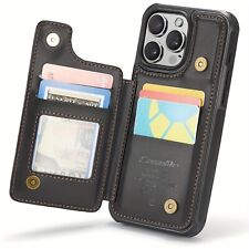 Capa carteira com suporte para cartão para iPhone 16 15 14 13 12 11 Pro Max Plus XR XS Max, usado comprar usado  Enviando para Brazil