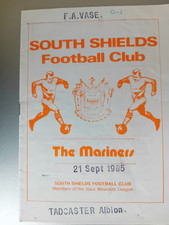 Programme south shields for sale  SCARBOROUGH