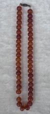 Round beads cognac for sale  HAYWARDS HEATH