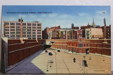 Cartão postal de entrada no túnel Lincoln Nova York NYC antigo vintage cartão de vista padrão comprar usado  Enviando para Brazil