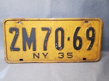 Vintage 1935 license for sale  Jasper