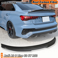 Para Audi A3 SLine S3 8Y RS3 Sedan 2021UP porta-malas traseiro de carbono seco asa spoiler labial  comprar usado Para Audi A3 SLine S3 8Y RS3 Sedan 2021UP porta-malas traseiro de carbono seco asa spoiler labial  comprar usado  Enviando para Brazil