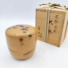 895 Onatsume Wakayu Makie laca branca Kasho utensílios de cerimônia do chá Natsume comprar usado  Enviando para Brazil