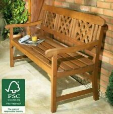 Seater hardwood bench for sale  SHREWSBURY