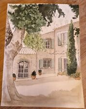 Aquarelle mas provençal d'occasion  Cavaillon