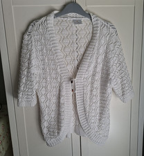 Womens white crochet for sale  RADSTOCK