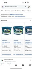 Diessner malerweiß innenfarbe gebraucht kaufen  Zetel