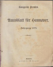 Amtsblatt hannover 1867 gebraucht kaufen  Sibbesse