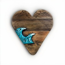 Wood heart ocean for sale  Dalton
