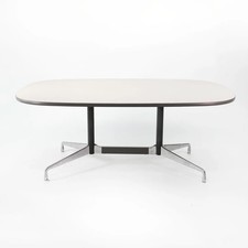 Mesa de jantar laminada grupo alumínio segmentado Herman Miller ET151 Eames década de 1980 comprar usado Mesa de jantar laminada grupo alumínio segmentado Herman Miller ET151 Eames década de 1980 comprar usado  Enviando para Brazil