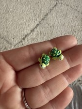 Green frog earrings for sale  BRISTOL